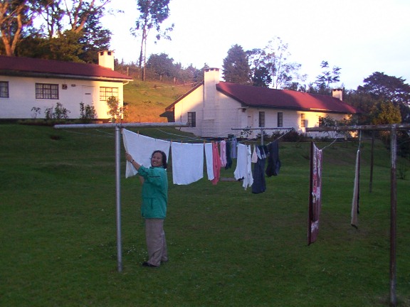 Household chores in Tigoni