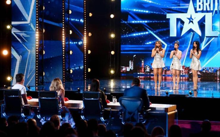 Miss tres before the performance at Britains Got Talent