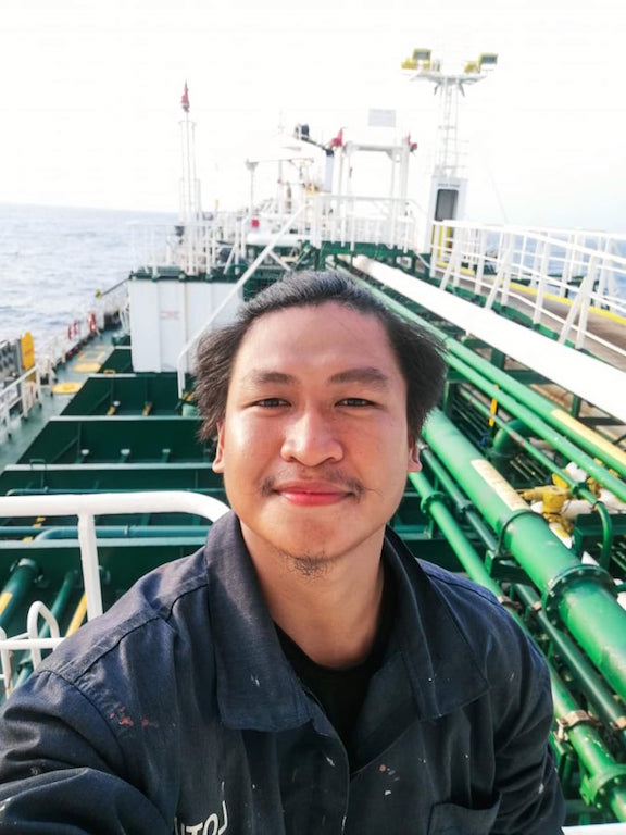 Oswaldo dela Fuente was one of the Filipino seamen onboard oil tanker Maria E.