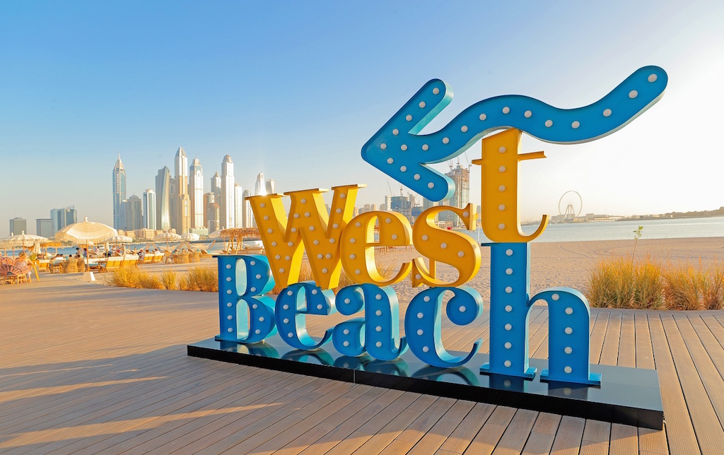 Cool off from the heat at West Beach even though you have only 72 hours in Dubai