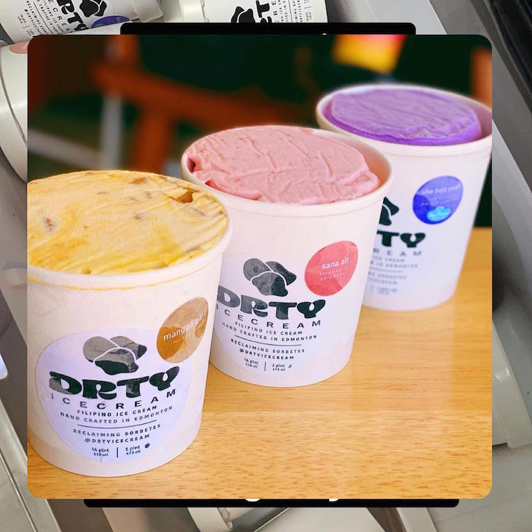 Dirty ice cream is the original Filipino artisanal ice cream, sold on the streets in a kariton.