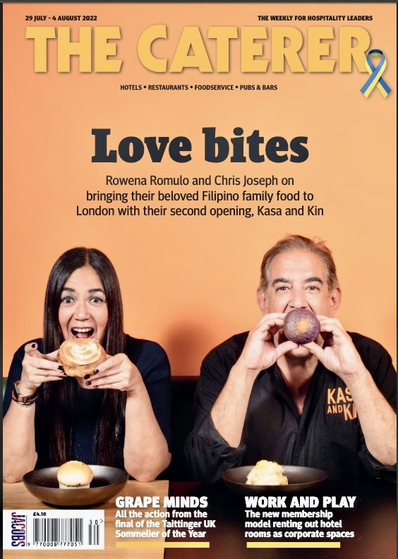 Rowena Romulo and Chris Joseph, owners of Kasa and Kin Filipino restaurant in London.