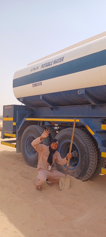 Filipino truck driver in Saudi Arabia
