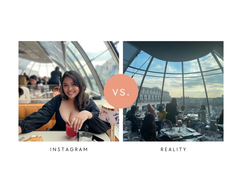 Traveling in Europe Galeries Lafayette  instagram vs reality