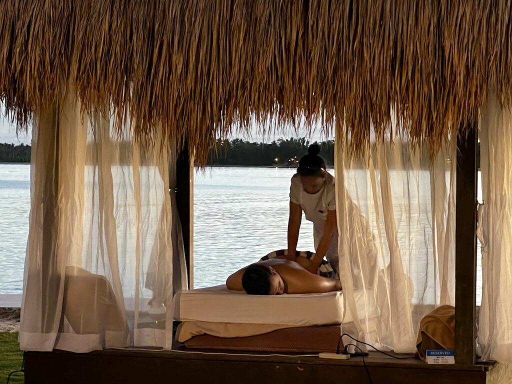 Spa treatment on Siargao Island, Philippines.