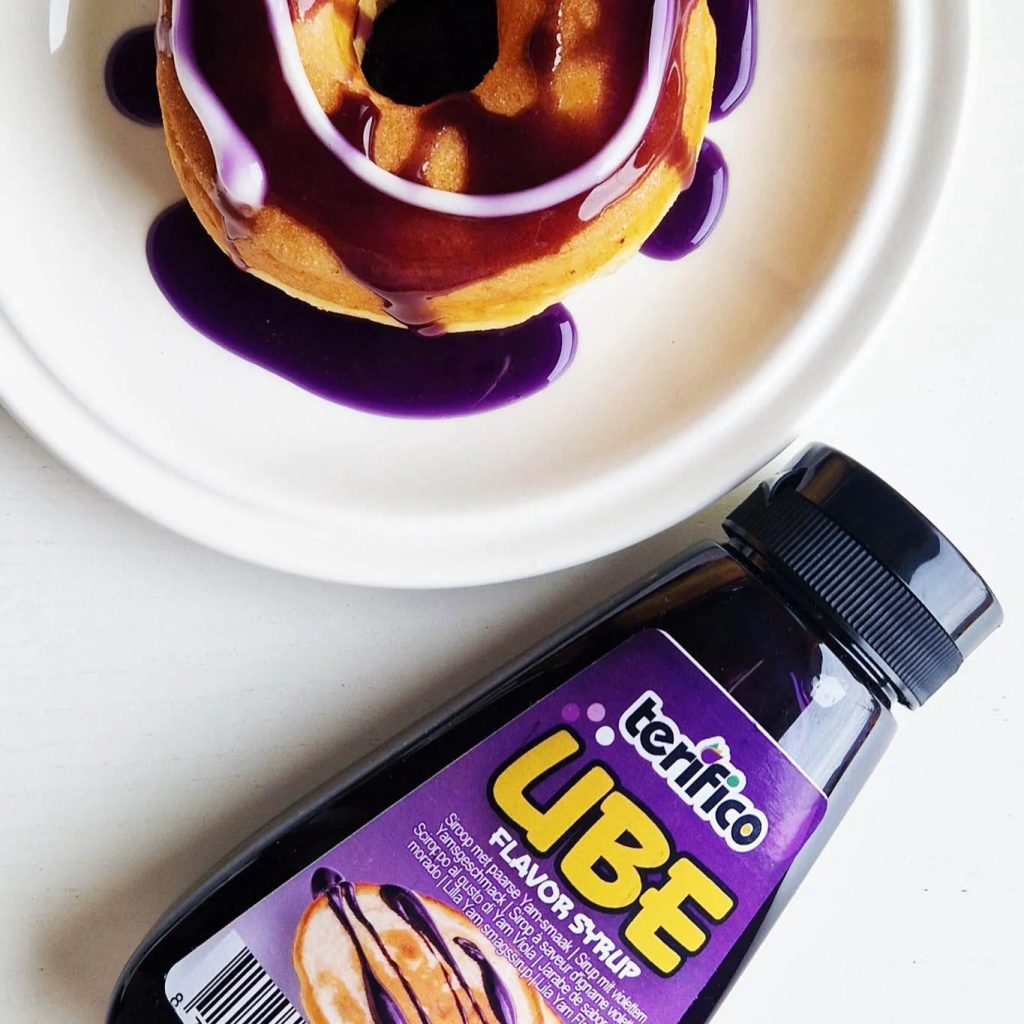 Filipino ube flavour syrup brand Terifico.
